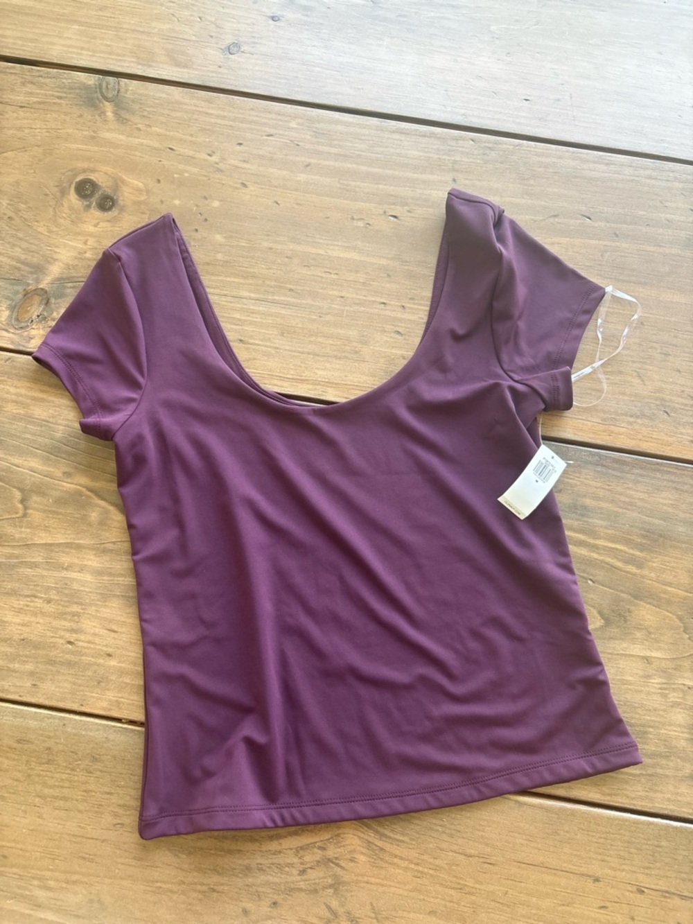 Old Navy Scoop Neck Short Sleeve Top - Plum